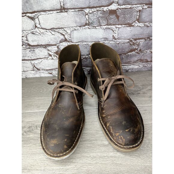 Clarks Bushacre Brown Leather Desert Chukka Boots Men Sz 11.5M US/45EU main image 9